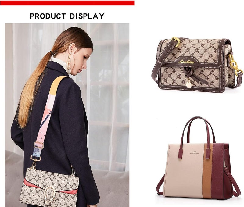 Shein Purse Strap Replacement Crossbody Handbag Shoulder Strap Adjustable - Image 3